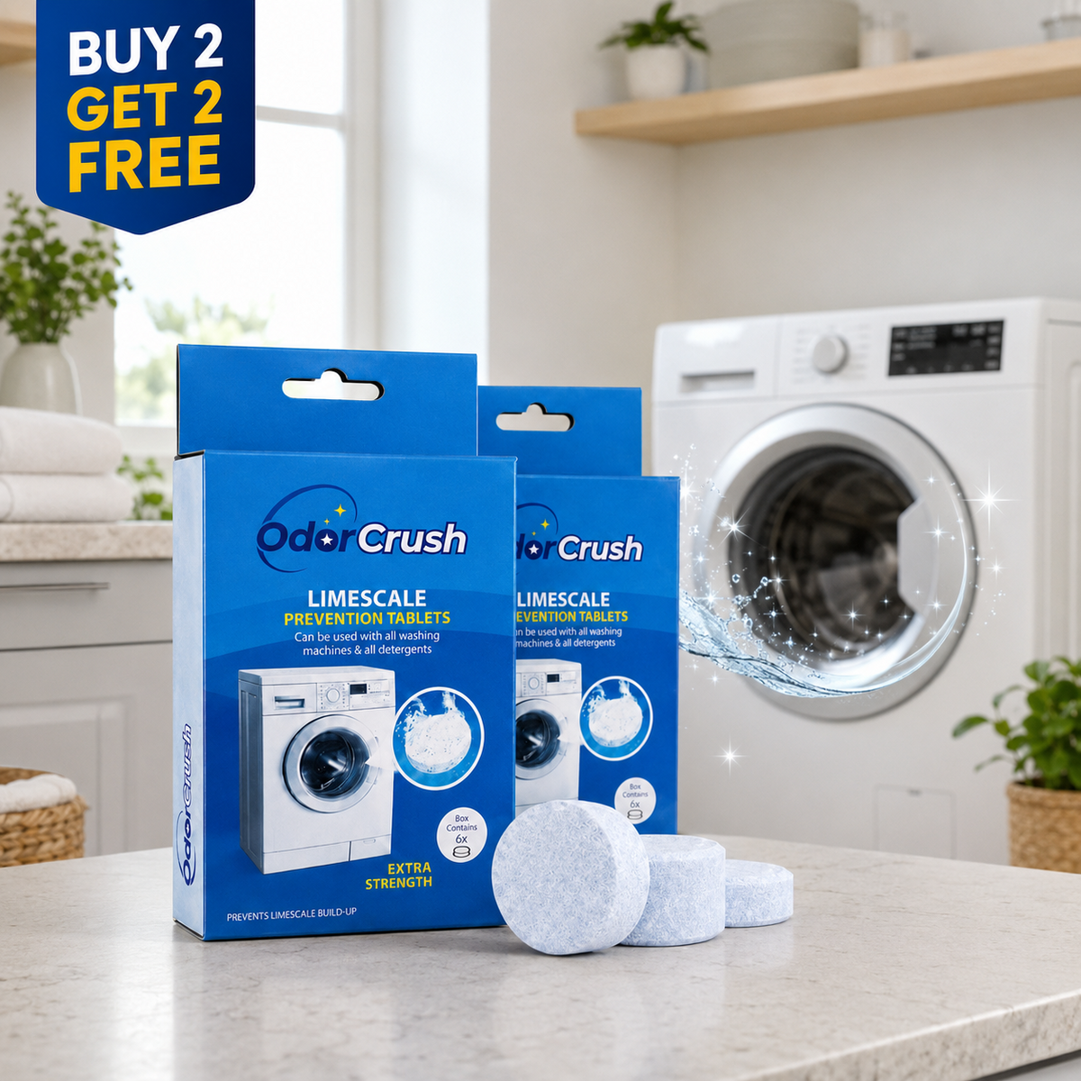 OdorCrush - Keep Your Washing Machine Fresh, Clean And Protected