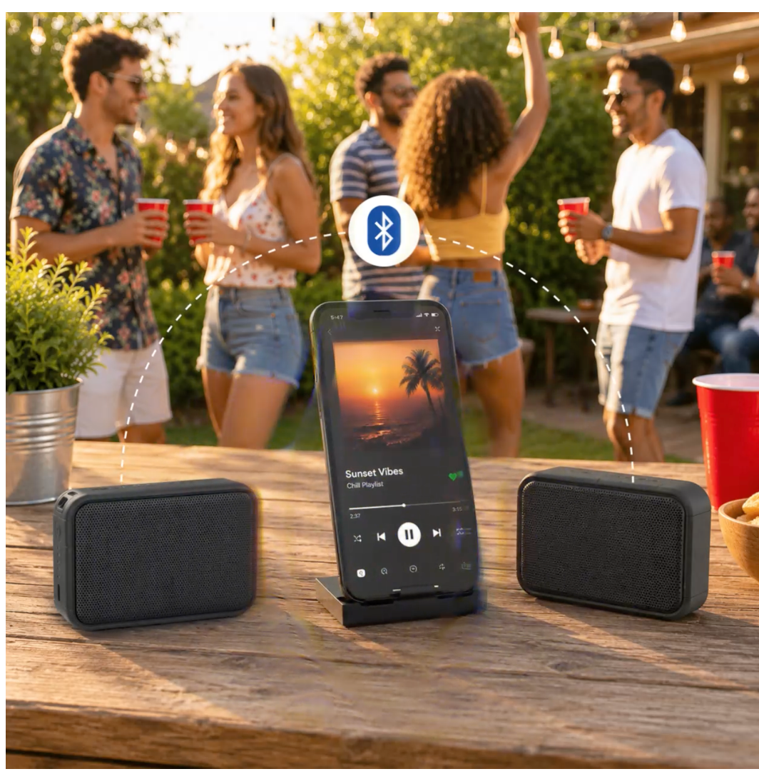 SoundCharge – 3-in-1 Magnetic Wireless Charger, Bluetooth Speaker & Power Bank
