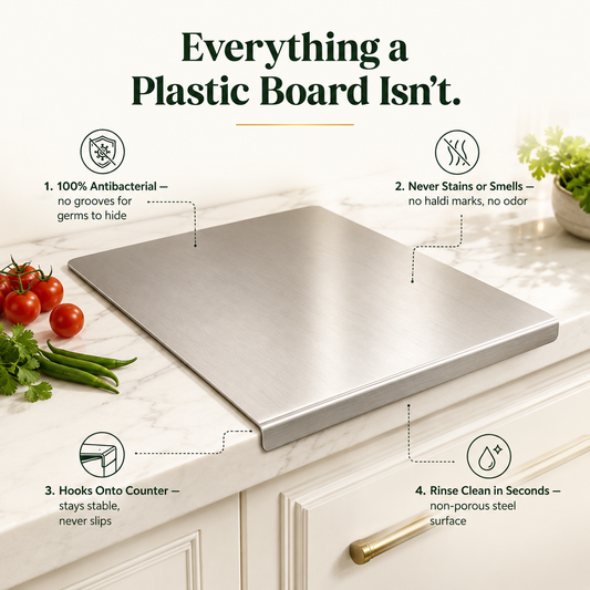 Stainless Steel Chopping Board — The Only Board Your Kitchen Needs