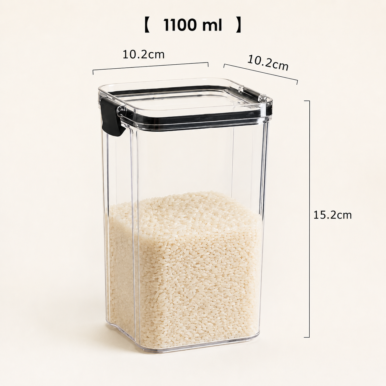 Airtight BPA Free Containers For Kitchen Storage Set, Storage Jar Food & Multipurpose Pantry Oraginzer,1100 ML