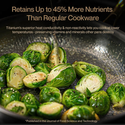 Taima Titanium Nutri Pan Pro 2.0 – Pure Titanium No-Coating Frying Pan