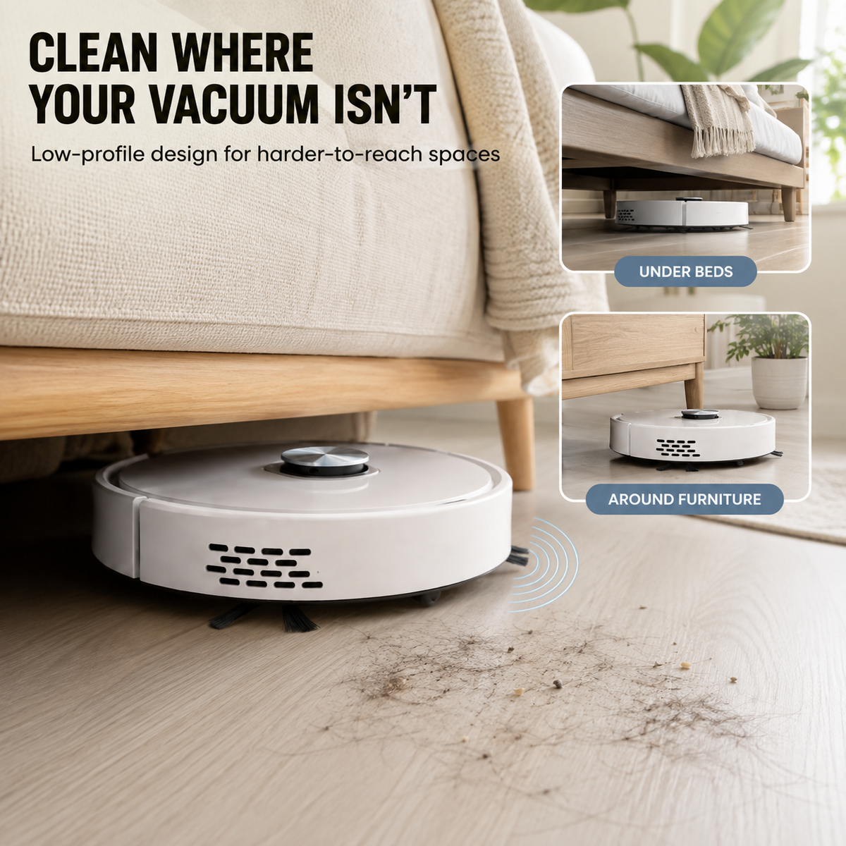 RoboVac Pro – 6000Pa Slim Automatic Robot Vacuum